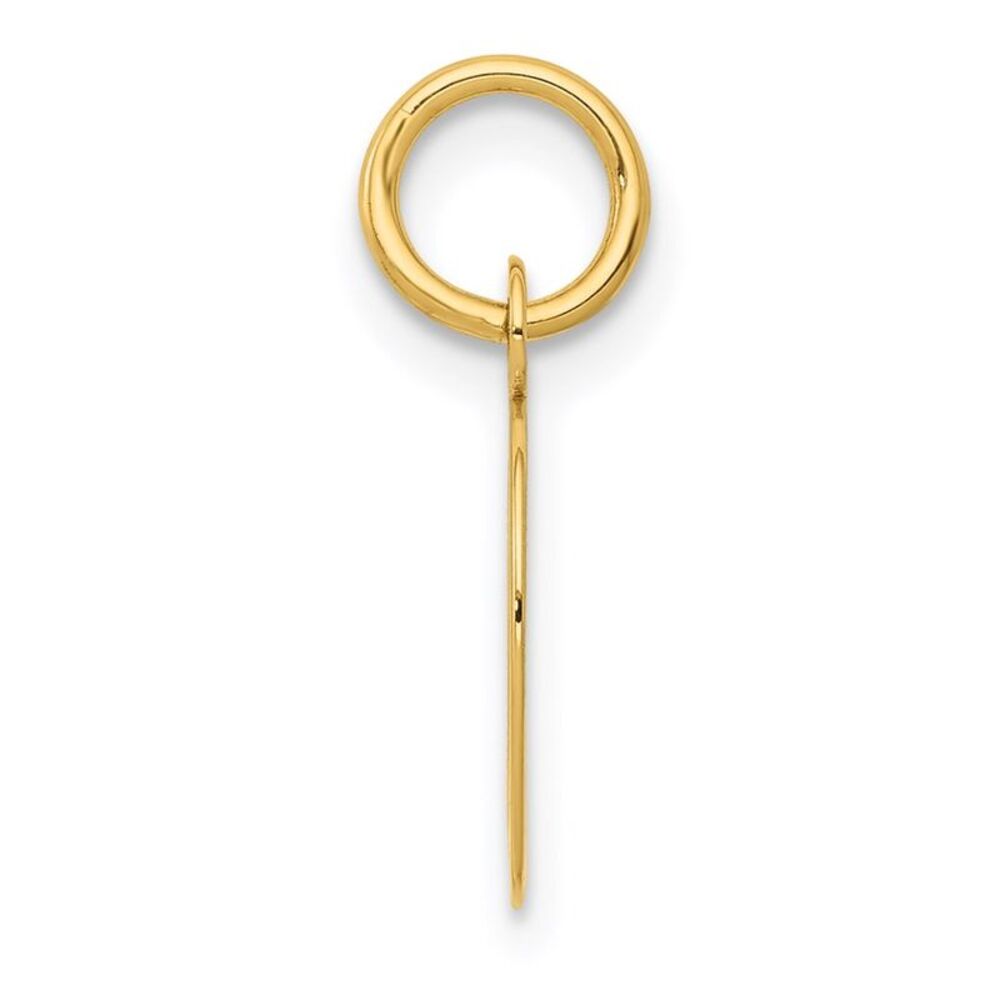 Kazi Luxury 14k Yellow Gold Small Script Letter D… - image 2